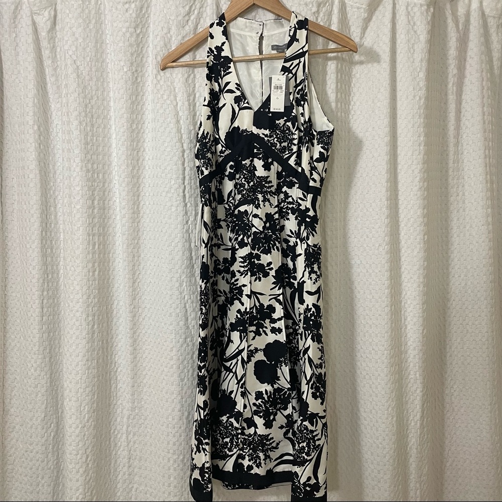 Ann Taylor Black & White Patterned Dress